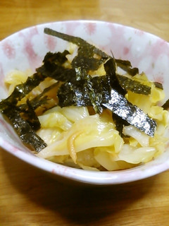 レンジで簡単!キャベツのお浸し生姜風味-レシピのメイン写真