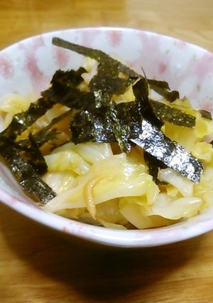 レンジで簡単!キャベツのお浸し生姜風味-レシピのメイン写真