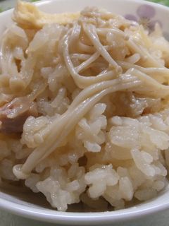 エノキの炊き込みご飯-レシピのメイン写真