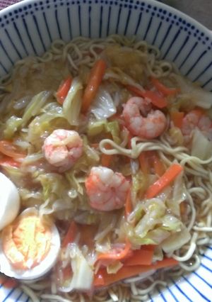 インスタント醤油ラーメンのアレンジレシピ-レシピのメイン写真