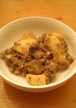 合挽き肉とジャガイモのカレー炒め煮-レシピのメイン写真
