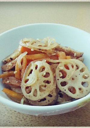 大好きおかず＊きんぴら蓮根-レシピのメイン写真