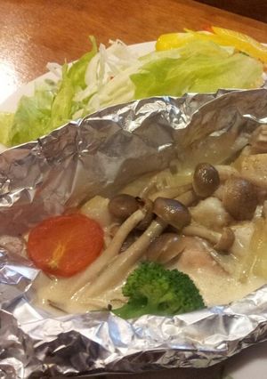 魚介類のホイル包み焼き☆ローズマリー風味-レシピのメイン写真