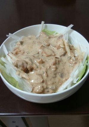 サバ缶と大根のゴマドレサラダ-レシピのメイン写真