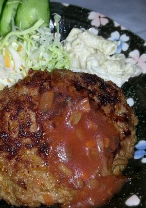 二度美味しいハンバーグ餡♪-レシピのメイン写真