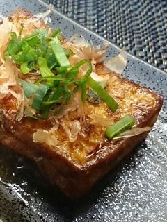 ピリッと焼き厚揚げ♡生姜&柚子胡椒味-レシピのメイン写真
