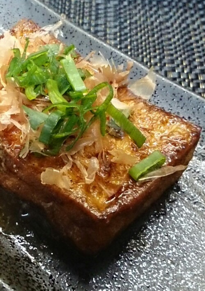ピリッと焼き厚揚げ♡生姜＆柚子胡椒味-レシピのメイン写真