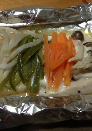 ＊やわらかササミの簡単ホイル焼き＊-レシピのメイン写真