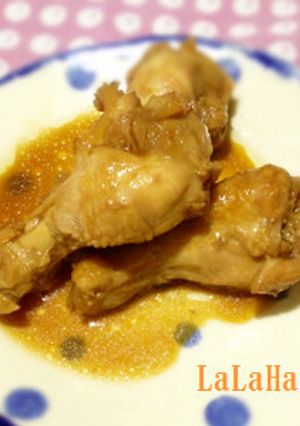 手羽元のこってり甘辛しょうゆ煮-レシピのメイン写真