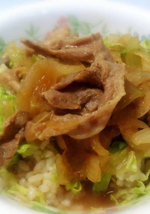 味噌豚丼-レシピのメイン写真