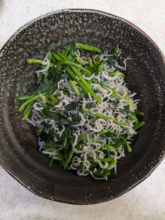 ほうれん草とじゃこのだし煮-レシピのメイン写真
