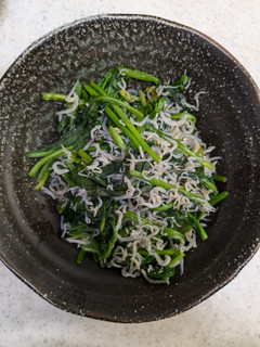 ほうれん草とじゃこのだし煮-レシピのメイン写真
