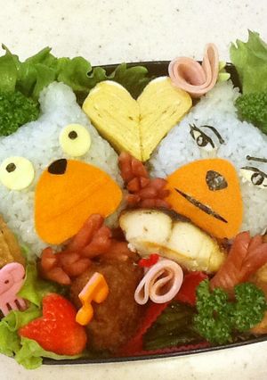 ムッシュ熊雄❤️熊麻呂兄さんのキャラ弁♪-レシピのメイン写真