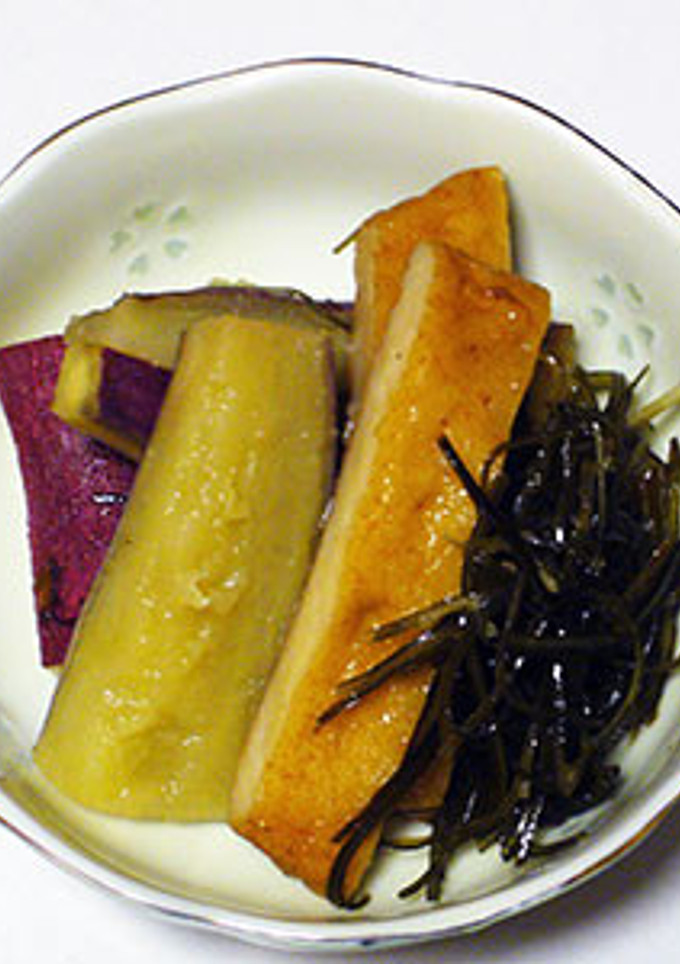 揚げさつま芋と昆布の煮物-レシピのメイン写真