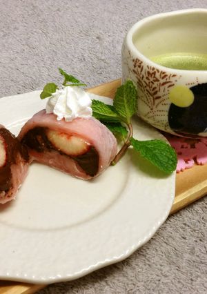 いちごとチョコのダイエット大福♪-レシピのメイン写真