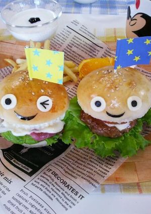 子供が喜ぶ2種類ハンバーガー-レシピのメイン写真