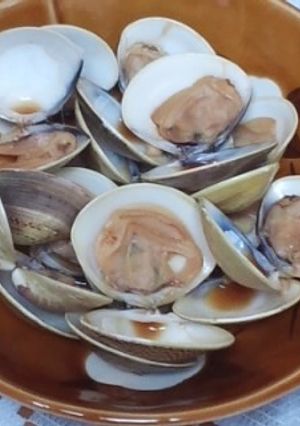 ハマグリの酒蒸し（シリコンスチーマー）-レシピのメイン写真