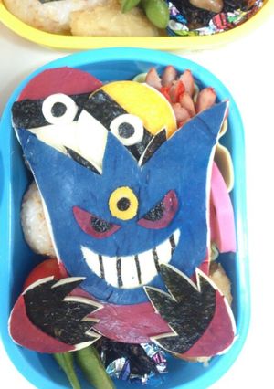 ポケモン キャラ弁 メガゲンガー-レシピのメイン写真