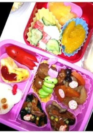 簡単くまサンドイッチと沢山のおかず-レシピのメイン写真