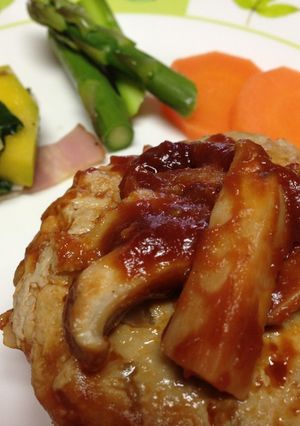 ⌘もち麦入りきのこハンバーグ⌘-レシピのメイン写真