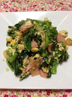 春が来たね♪菜の花の炒め物-レシピのメイン写真