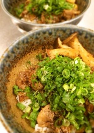 男飯！ねぎたっぷり豚丼-レシピのメイン写真