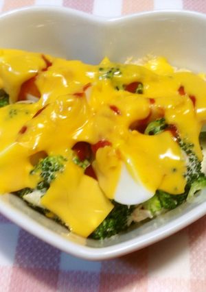 ブロッコリーと卵のシーチキンチーズ焼き♪-レシピのメイン写真