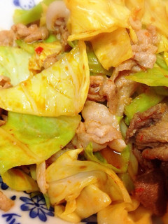 お腹いっぱい☆キャベツと豚肉の豆板醤炒め-レシピのメイン写真