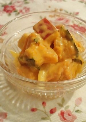 美味☆かぼちゃとりんごのビタミンサラダ♪-レシピのメイン写真