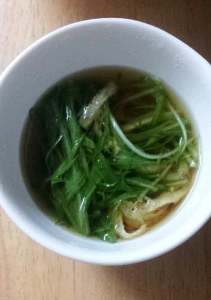 水菜と薄あげの煮浸し-レシピのメイン写真