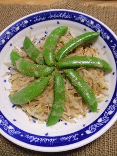スナップえんどうごまドレサラダ-レシピのメイン写真