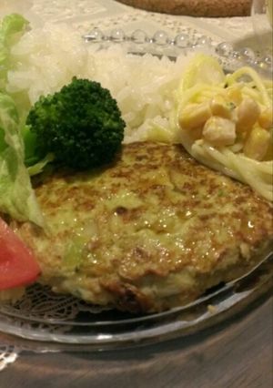 熱に強い栄養成分青汁(ケール)ハンバーグ-レシピのメイン写真
