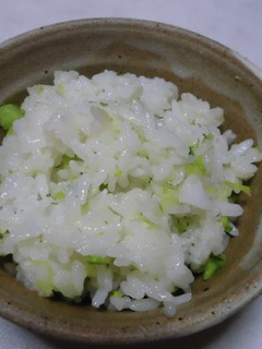 菜の花の軸と松茸風お吸い物で春のごはん-レシピのメイン写真