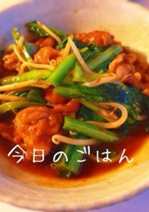 豚小松菜の中華風オイスター炒め-レシピのメイン写真