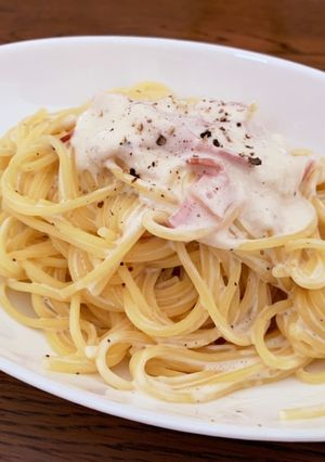 簡単!フライパン1つでクリームパスタ-レシピのメイン写真