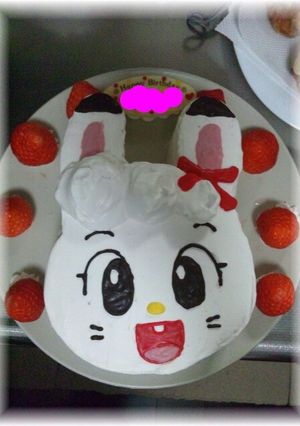 みみりんケーキでお誕生日♪-レシピのメイン写真
