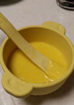 離乳食 初期~ パンのカボチャミルクがゆ-レシピのメイン写真