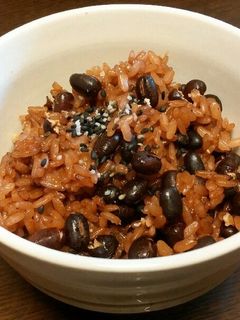 小豆を30分ゆで→後は炊飯器で☆お赤飯☆-レシピのメイン写真