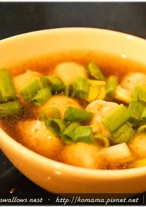 黑木耳旗魚丸湯．柯媽媽の植物燕窩-レシピのメイン写真