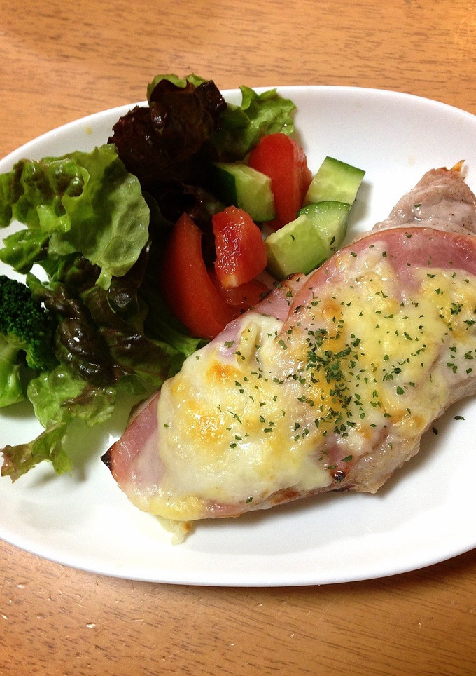 簡単10秒！後は焼くだけ豚チーズロース♫-レシピのメイン写真