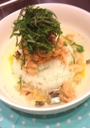 皮まで美味しく♪絶品！リッチな鮭茶漬け-レシピのメイン写真