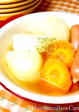 ☆簡単！ゴロゴロ野菜の白だしポトフ☆-レシピのメイン写真