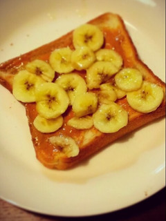 ピーナツバターとバナナのトースト-レシピのメイン写真