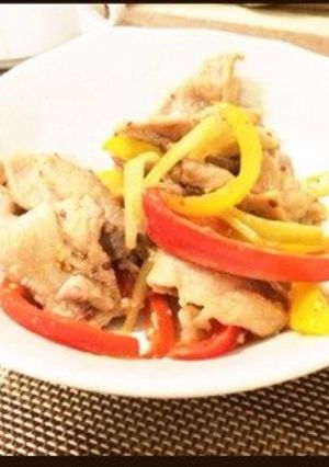 簡単！野菜と豚肉のハニーマスタード炒め-レシピのメイン写真
