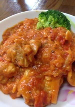 鶏とキャベツのトマト煮込み〜パスタにも〜-レシピのメイン写真