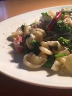 菜の花とシラスとベーコンのパスタ-レシピのメイン写真
