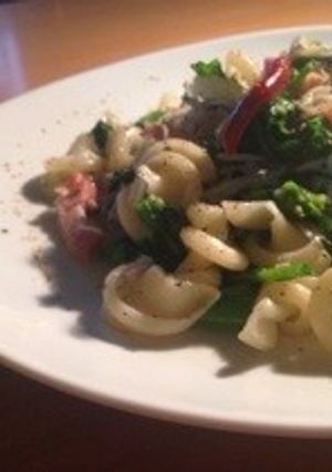 菜の花とシラスとベーコンのパスタ-レシピのメイン写真