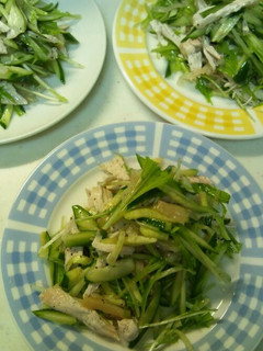 サッパリ水菜とキュウリのサラダ-レシピのメイン写真