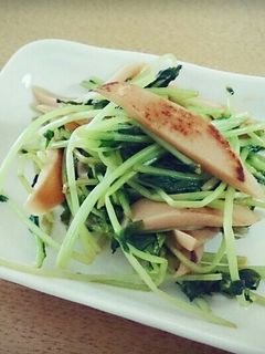 豆苗と魚ニソ*オイレモ炒め-レシピのメイン写真