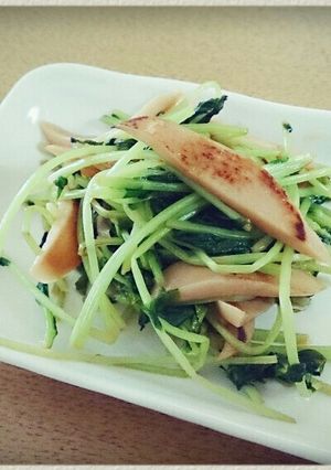 豆苗と魚ニソ＊オイレモ炒め-レシピのメイン写真